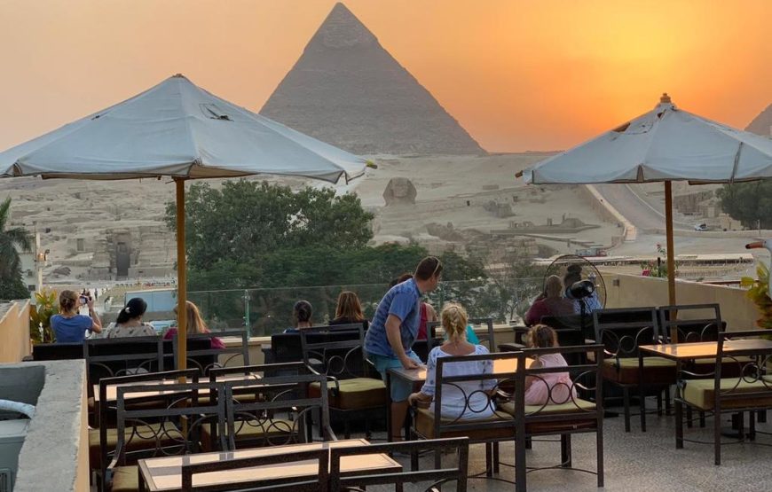 Giza pyramids sphinx ATV bike Lunch camel shopping & dinner show